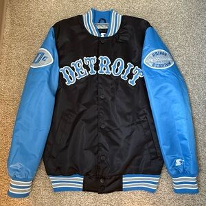 Detroit Lions Satin Varsity Jacket